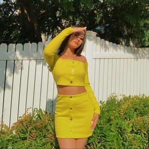 Crop Top & Skirt Set